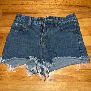 denim shorts